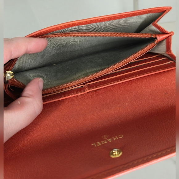 Chanel Camelia Flower Leather Continental Long Wallet - Picture 6 of 11